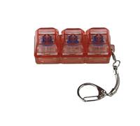 Interruptor de teclado portátil, herramienta de prueba, interruptor de teclado de luz LED, llavero de juguete para 2 teclas, 3 teclas, 4 teclas, 1 unidad