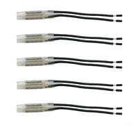 Interruptor de temperatura normalmente cerrado 5pcs para uso en electrodomésticos con clasificación de CA de 250V 5A y tipo de acción 1B (17AM030-115C)