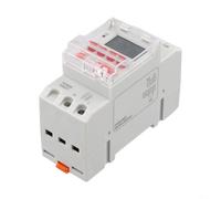 Interruptor de temporizador astronómico de 30 A, controlador automático de amanecer y atardecer con ajustes de longitud de latitud para calendario perpetuo para exteriores