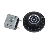 Interruptor de temporizador de perilla, AC250 V 16 A, módulo controlador de cocina, interruptor de temporizador mecánico con campana para horno de olla a presión y horno microondas (120 minutos)