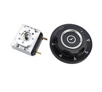 Interruptor de temporizador de perilla for horno microondas, controlador de tiempo con campana mecánica AC250V 16A, 30/60/90/120min(60 Minute)