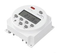 Interruptor de temporizador digital DC 12V, relé programable LCD con memoria de apagado, controlador de luz de calle 16A