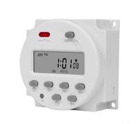 Interruptor de temporizador digital de funcionalidad dual anulación manual y funciones de programación automática (AC220V)