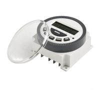 Interruptor de temporizador digital LCD automatiza tus luces con opciones de programación fáciles (12 V)