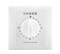 Interruptor de Temporizador Inteligente Minutos Bomba de Agua Mecánica Temporizador de Temporizador de Cuenta Regresiva Multifunción para Controlar La Bomba de Agua(30 Minutes)