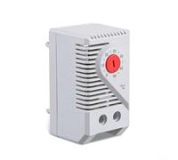 Interruptor de termostato mecánico para control de temperatura de calentadores eléctricos, ventiladores de refrigeración y dispositivos de señal con rango ajustable y montaje en riel DIN (KTO011)