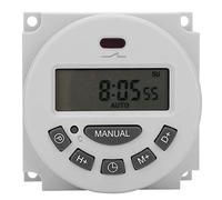 Interruptor de tiempo digital CN101A L701 de 12 V, temporizador electrónico microcomputarizado con pantalla LCD y memoria para fallas de energía de 180 días, interruptor