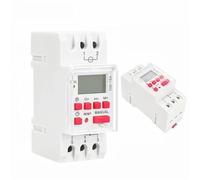 Interruptor de tiempo digital programable semanal de 15 A, 20 A, 30 A, ACDC 12 V, 24 V, 110 V, 220 V, 240 V (THC-20A-ACDC24V)