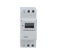 Interruptor de tiempo Digital programable semanal en carril DIN TP8A16, Control de temporizador de relé de 7 días, CA 220V con opciones de 16A 30A(30A)