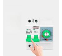 Interruptor de tiempo mecánico, ajustable, 63 A, 13000 W, bomba de agua con función de memoria (1 min - 6 horas)