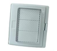 Interruptor de timbre impermeable IP55 para exteriores, 16 A, 250 V, para pared, impermeable, para jardín, carcasa de ABS blanco (YLL-3GS)