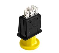 Interruptor de toma de fuerza de embrague amarillo de 8 terminales para cortacésped Hustler Super Z Mini Z X One Z4 FasTrak Raptor Zero Turn Mower, 539131627, 597520401,430-433