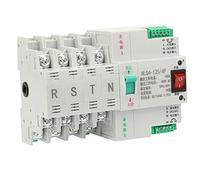 Interruptor de transferencia automática 4P 63A 80A 100A Doble potencia AC 400V Retardante de llama Resistente a altas temperaturas Montado en riel para seguridad eléctrica (100A)