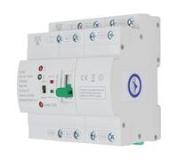 Interruptor de Transferencia Automática ATS, 4P 63A 400V, Interruptor para Raíl Din, Conmutador de Doble Alimentación, Disyuntor de Carga Eléctrica para Sistemas Trifásicos