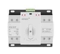 Interruptor de Transferencia automática de Doble Potencia 220 V | Conmutación trifásica de Cuatro Cables de Alta Corriente for un Suministro de energía confiable(4p 20A)