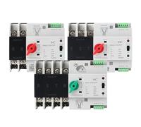Interruptor de transferencia automática de doble potencia, 2P, 3P, 4P, carril DIN, 220 V CA, 63 A, 100 A, interruptores selectores, generador de energía ininterrumpida(City Grid-City Grid,2P 125A)