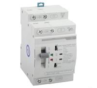 Interruptor de transferencia automática de doble potencia 2P 63A AC220V, conmutación rápida de 0.05s para sistema solar fotovoltaico, modo manual y automático, protección contra sobre/subtensión