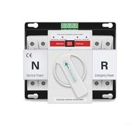 Interruptor de transferencia automática de doble potencia 2P 63A para suministro ininterrumpido de CA 230V - Conmutación automática/manual ≤2s Tiempo de transferencia