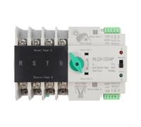 Interruptor de transferencia automática de doble potencia 4P 400 V riel DIN para inversor ATS-PV, cambio solar a rejilla de 25 A/32 A/63 A con tiempo de conmutación de 30 ms (25 A)