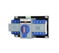 Interruptor de Transferencia automática de Doble Potencia 63A 220V - Controlador de conmutación de energía Manual y automática for energía de Respaldo confiable(4p 10A)