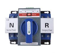 Interruptor de transferencia automática de doble potencia 63A 2P, para interruptor de cambio de generador ATS con luz indicadora, conmutación rápida de 2 segundos para ascensor de oficina en casa