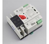 Interruptor de Transferencia Automática de doble potencia ATS, carril Din, 2P, 3P, 4P, 63A, 100A, 125A, interruptor Selector de potencia del generador(4P,125A)
