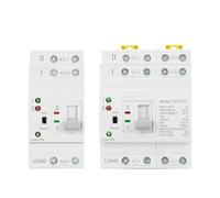 Interruptor de transferencia automática de doble potencia ATS de riel DIN, 2P y 4P, interruptores selectores eléctricos, alimentación ininterrumpida, 110 V, 220 V, 63 A(4P 63A,220V)