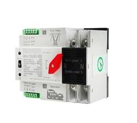 Interruptor de Transferencia Automática de Doble potencia clase PC 2P 4P, interruptores selectores eléctricos de generador de energía ininterrumpido de riel 125A(2P,110V)
