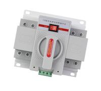 Interruptor de transferencia automática de doble potencia, interruptor de circuito dual de alta potencia monofásico de 380 V 4P for una gestión de energía confiable, 1 unidad(6A)
