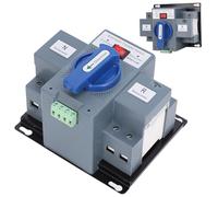 Interruptor de transferencia automática, interruptor de transferencia de generador de potencia dual de 110 V 50Hz/60Hz, disyuntor de alimentación electrónica