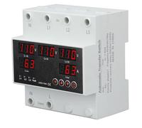Interruptor de Transferencia Automático, 63A 3p4W LED Pantalla de Voltaje Ajustable Protector para Inversor de Generador Doméstico, Sobrevoltaje y Protección contra la (AC220V)