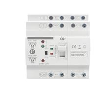 Interruptor de transferencia automático ATS 80, tipo PC, riel, doble alimentación, 2P/4P, interruptores selectores eléctricos ininterrumpidos, 80 A, 110/220 V(2P 110V)