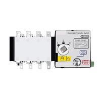 Interruptor De Transferencia Automático ATS PC De 4P Y 100 A, Interruptores Selectores Eléctricos CA 400 V, Automático O Manual, 2 Entradas Y 1 Salida