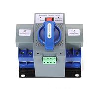 Interruptor de Transferencia Automático con Doble Fuente de Alimentación AC 63A 2P 220V 2-Way Uninterruptible Transfer Switch Controller Dual Power Block