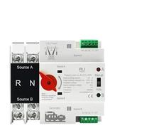 Interruptor de transferencia automático de potencia dual ATS PV 2P 4P 125A CA 230V 110V Interruptores selectores eléctricos Alimentación ininterrumpida(City Grid-PV Energy,2P AC 110V)