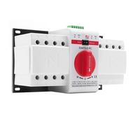 Interruptor de transferencia automático de potencia dual fotovoltaico ATS 2P 4P 63A 125A CA 230V 400V 50-60Hz Tipo manual Interruptores de salida Disyuntor