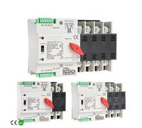 Interruptor de transferencia automático de potencia dual W2R ATS 110V-220V PC, 63A-100A, for uso doméstico, 50/60Hz(W2R 2P 110V,100A)