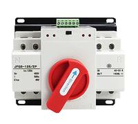 Interruptor de Transferencia de Energía Dual, 220V 125A 2P Interruptor de Transferencia Automática, Interruptor Automático De Transferencia Mini Interruptor De Potencia Electrónico Inteligente