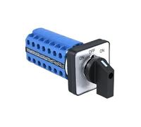 Interruptor de transferencia de leva de control de potencia SZW26/LW26-20 LW28 LW39B de 3 vías, 20 A, 660 V, 7 NA + 7 NC, panel de 48 mm