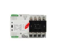 Interruptor de transferencia de potencia dual ATS trifásico de 125 A con riel DIN, selector eléctrico 4P, generador de energía ininterrumpida de 50/60 Hz(110V)