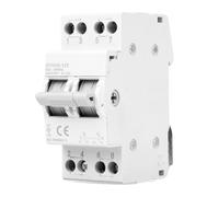 Interruptor de transferencia, Interruptor de transferencia de doble potencia, 2P 63A interruptor de transferencia manual de doble potencia 35mm interruptor de aislamiento montado en riel DIN 240V AC
