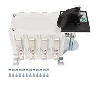 Interruptor de Transferencia Manual 4P, Interruptor de Doble Desconexión, Protección IP65, AC400V 50Hz 32A - Material Ignífugo PC, Contacto de Plata, Operación Segura para Hogar (Oh, oh)