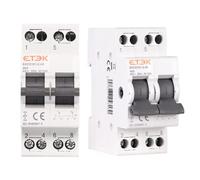 Interruptor de transferencia Manual de Doble Potencia 40A 2P + 2P. MTS Tipo AC. Disyuntor de enclavamiento. Conmutador Automático Magnetotérmico