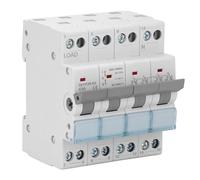 Interruptor de transferencia manual de doble potencia 4P 63A Montaje en riel DIN Disyuntor de enclavamiento de cambio de energía de respaldo para eléctrico de generador doméstico