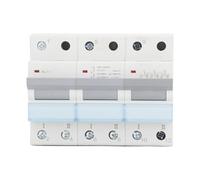 Interruptor de transferencia manual Dual Potencia 400VAC 35 mm Din Rail Montaje Single Side Interlock Desatrate 3p MTS para protección contra sobrecarga de seguridad del eléctrico (100A)
