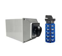 Interruptor de transferencia universal LW26-63/5M con carcasa, protección impermeable, interruptor de alimentación dual, 3 engranajes, 5 secciones, contactos for beber 63A