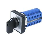 Interruptor de transferencia universal SZW26/LW26-20 1-0-2, 5 fases, 20 A, 660 V, interruptor de control de conmutación, 64 x 64, 48 x 48 mm, montaje en panel(D505.5 1 0 2 64X64mm)