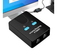 Interruptor De Uso Compartido USB De 2 Puertos - Impresora Y Centro De Conmutación Automática Dispositivo | Interruptor KVM USB, Ratón, Teclado Y Equipo De Escritorio, Selector De Dos Dispositivos