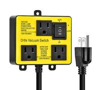 Interruptor de vacío automático, interruptor de vacío Ortis para más herramientas eléctricas, retarda el encendido/apagado de vacío para evitar la sobrecarga del circuito y tropiezos, mantiene tu