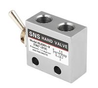 Interruptor de válvula de palanca, Akozon 3 vías 2 puertos válvula neumática mecánica